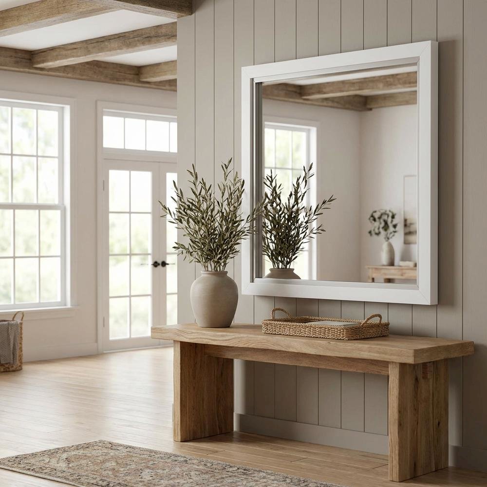 Sky Tower Wall Mirror - Cloud White