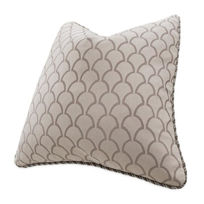 Moonbeam Paragon 20" Square Pillow, Set of 2 - Taupe/Silver