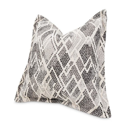 Moonbeam Mamba 20" Flange Pillow, Set of 2 - Graphite