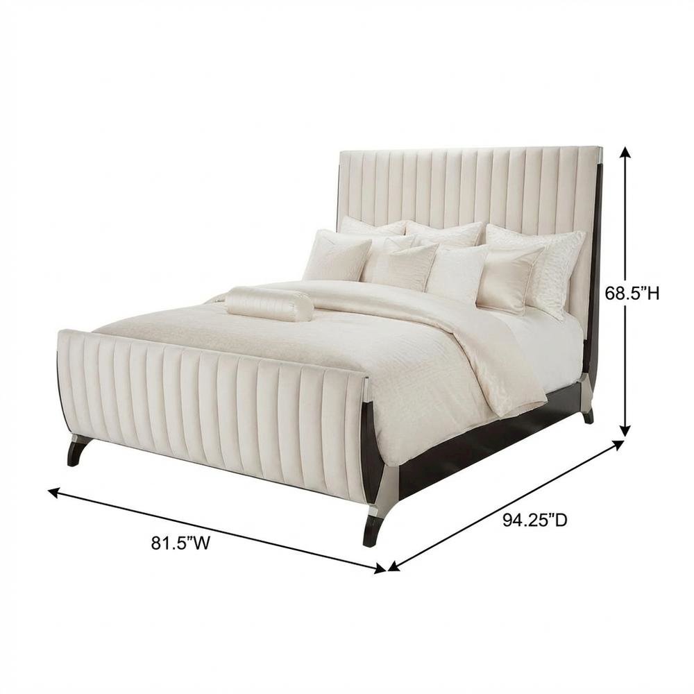 Paris Chic Eastern King Sleigh Bed - Espresso