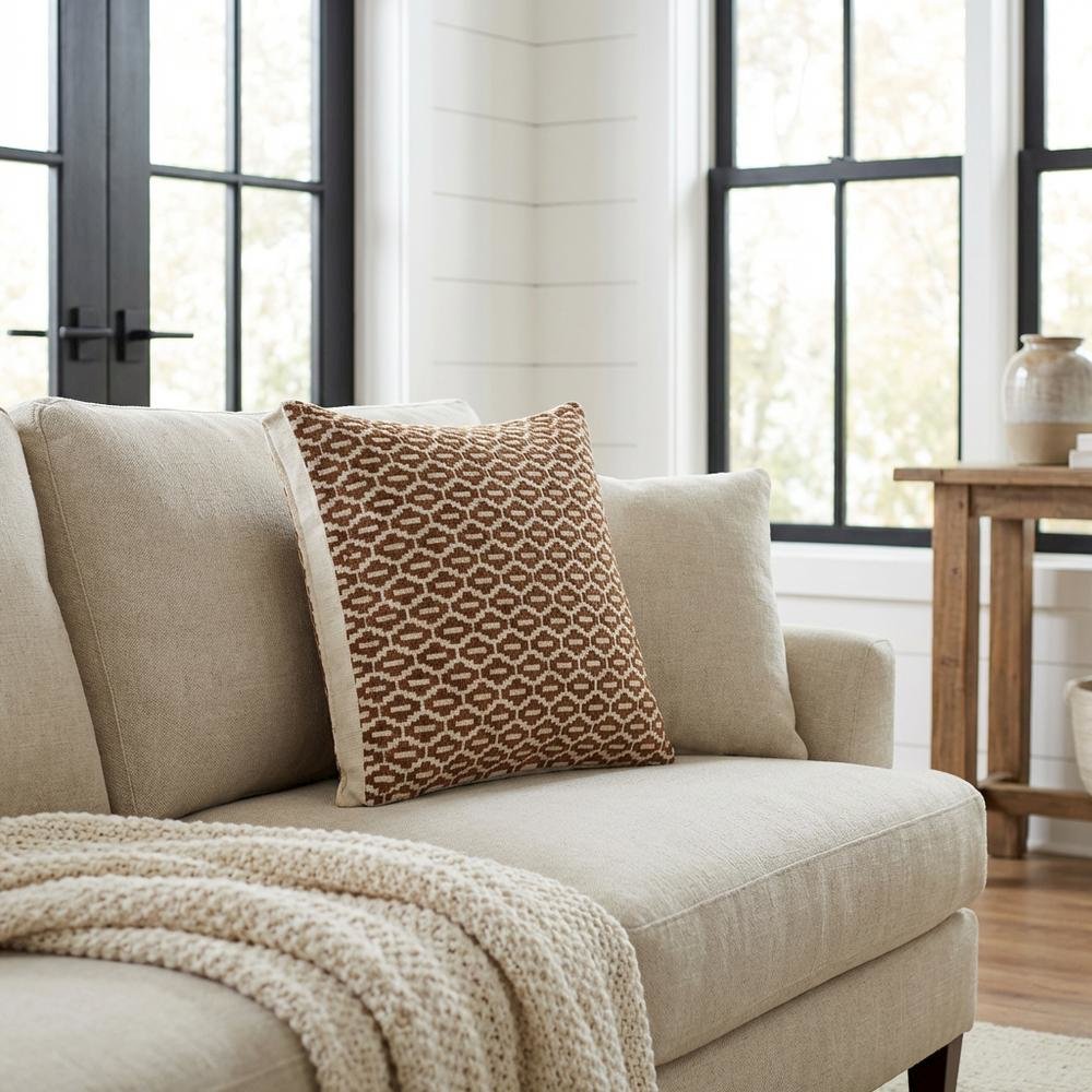 Sundance Zimmer 17" Box Pillow - Espresso