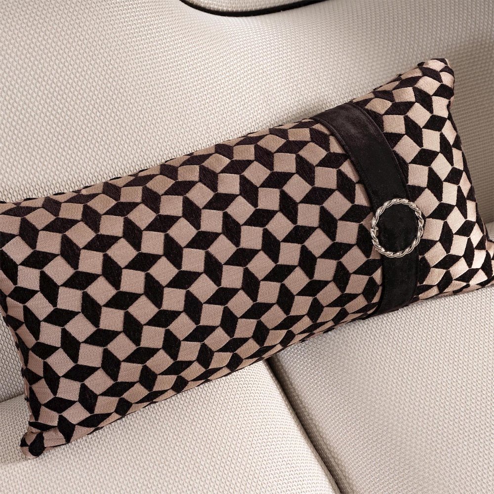 La Francaise Mansion Sofa - Cafe au Lait/Black