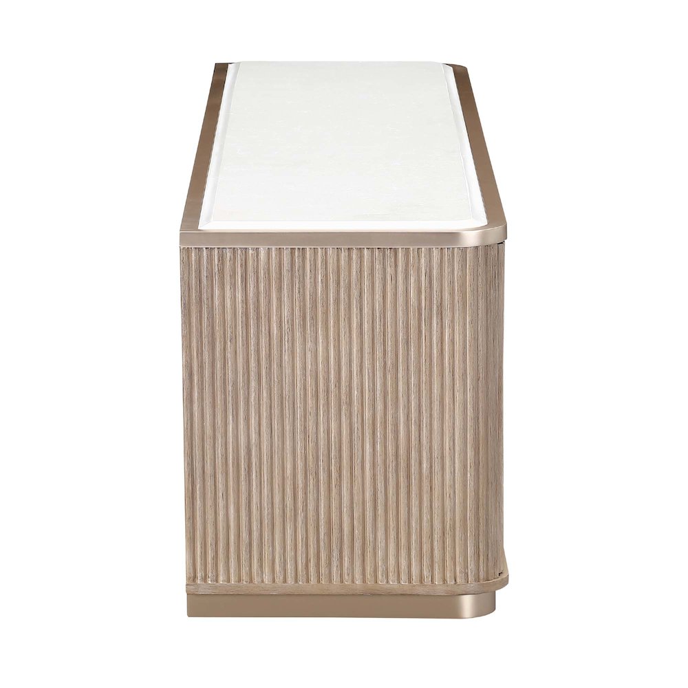 West Kensington Media Cabinet - Sea Salt Caramel