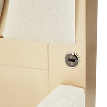 La Rachelle Queen Upholstered Panel Bed - Champagne