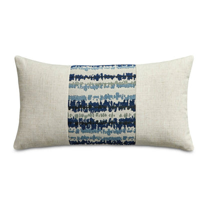 Blue My Mind Antigua 13" x 24" Pieced Oblong Pillow, Set of 2 - Navy