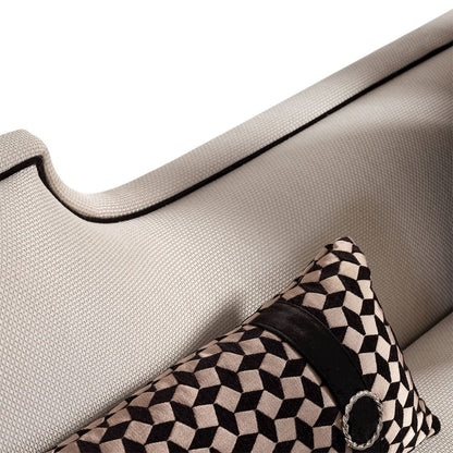 La Francaise Mansion Sofa - Cafe au Lait/Black