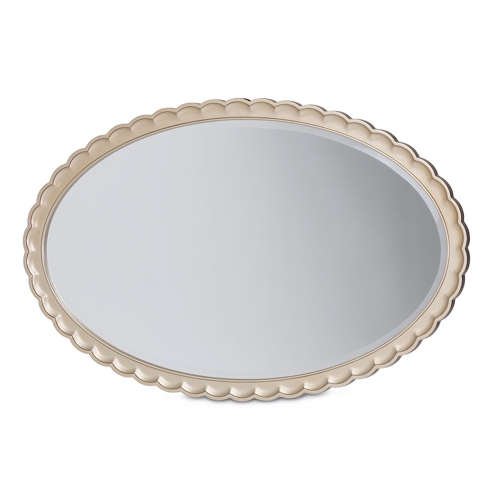 Malibu Crest Oval Wall Mirror - Chardonnay