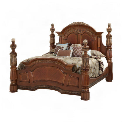 Starlight Canyon Home Canopy Bed Frame with Solid Wood