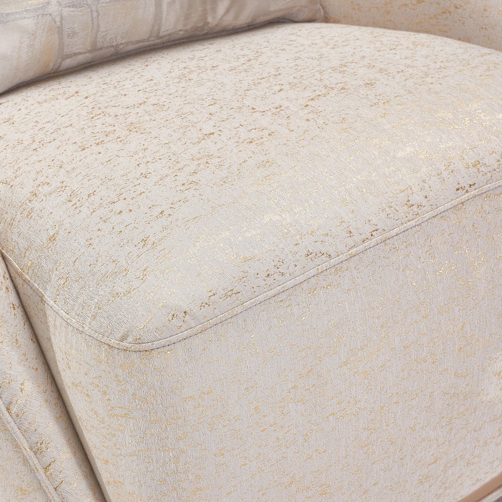 La Rachelle Swivel Chair - Gold Rush/Champagne