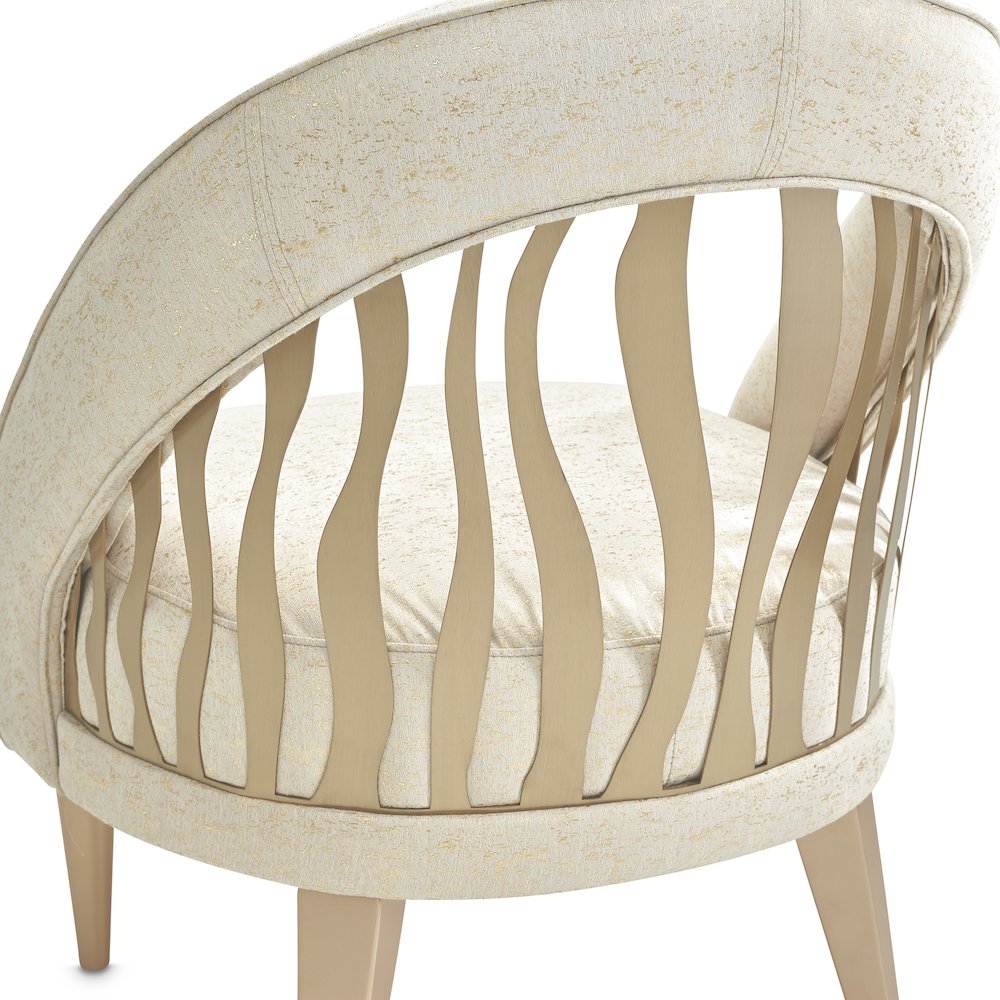 La Rachelle Flame Chair - Gold Rush/Champagne