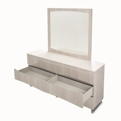 Marin Dresser with Mirror Set - Greige
