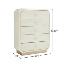 La Rachelle 5-Drawer Chest - Champagne