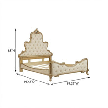 Platine de Royale Cal King Panel Bed - Antique Platinum