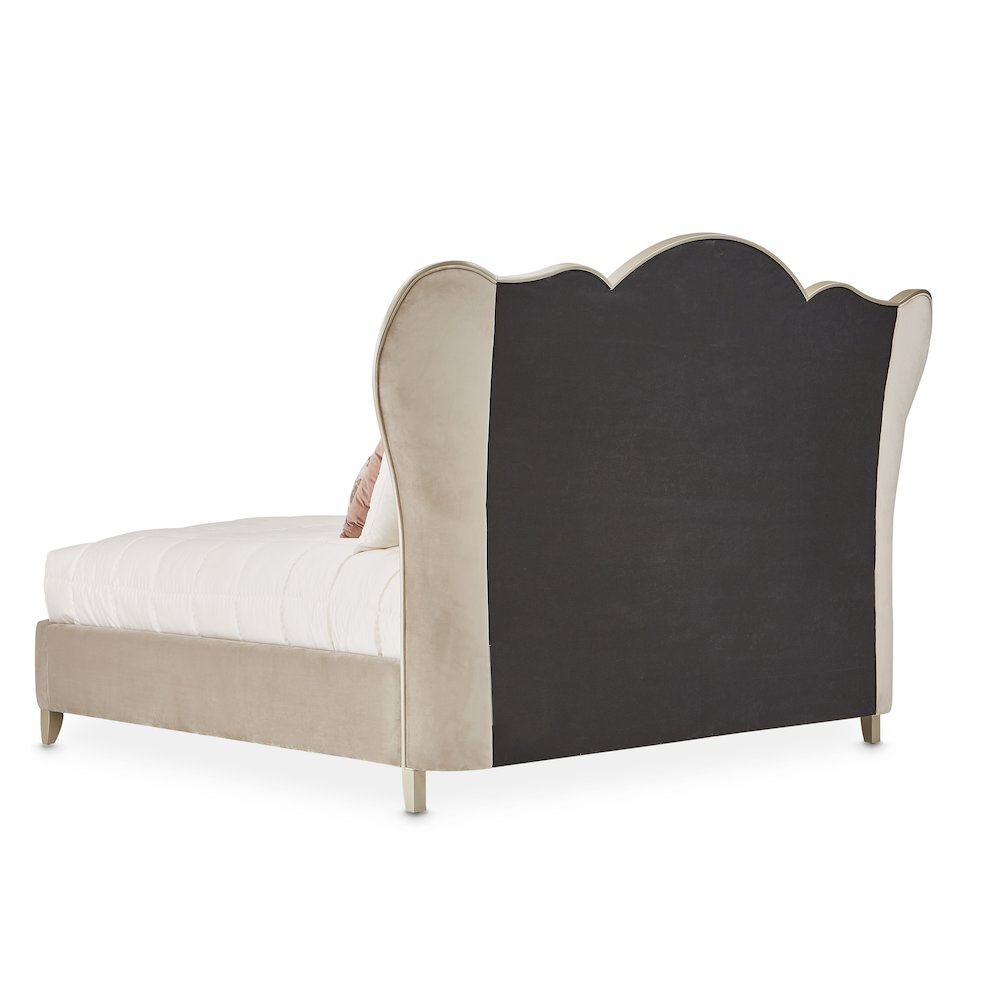 Villa Cherie Cal. King Channel Tufted Bed - Hazelnut