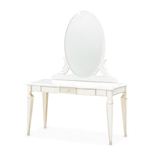 La Marisia Vanity with Mirror - Creamy Pearl