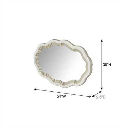 London Place Wall Mirror - Creamy Pearl