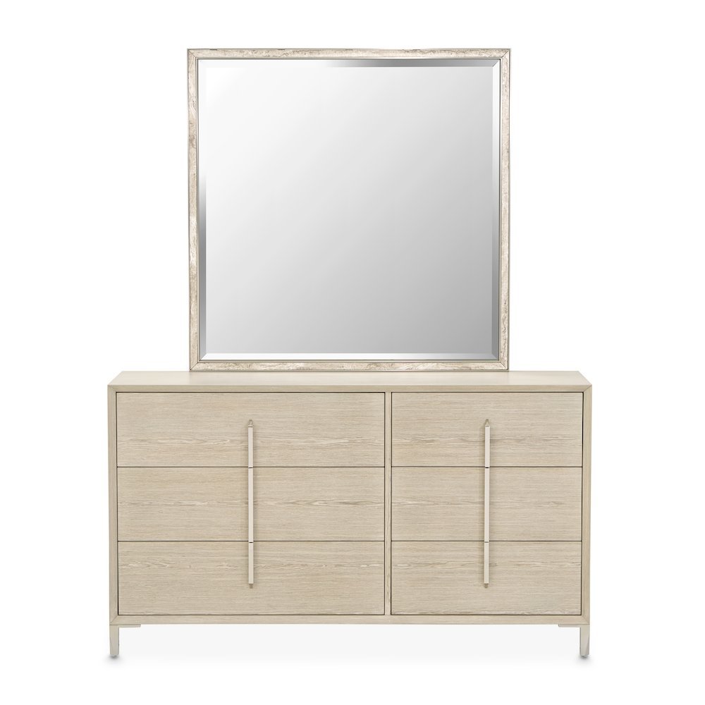 Lotus Bay Small Dresser with Mirror - Sand