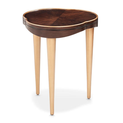 Camellia Field Chairside Table - Warm Pecan