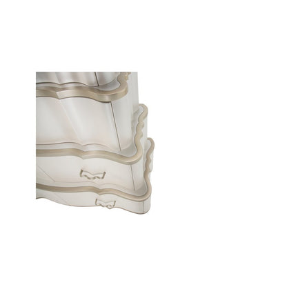 London Place 6-Drawer Tiered Chest - Creamy Pearl