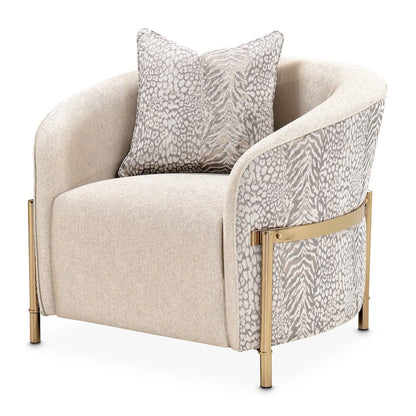 Gold Accent Chair, Comfy Reading Chair and Living Room Chair for Adults