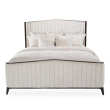 Paris Chic Eastern King Channel Tufted Panel Bed - Espresso