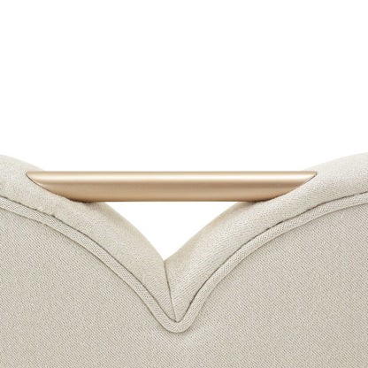 Elegant Upholstered Dining Chairs Set of 2 – Champagne Finished Side Chairs