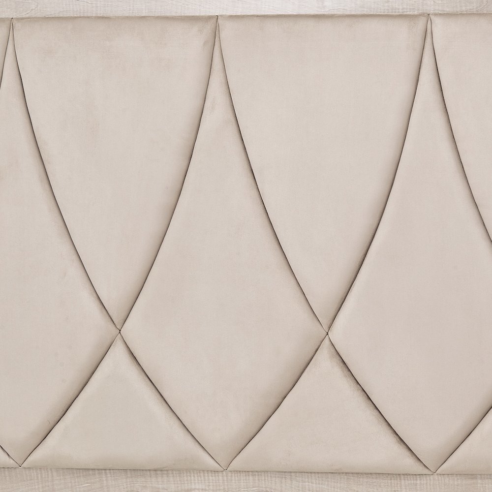 Marin Eastern King Panel Bed - Greige