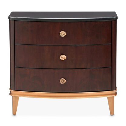Camellia Field Nightstand - Warm Pecan