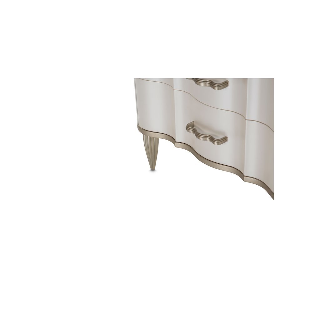 London Place Nightstand - Creamy Pearl