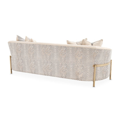 Gold Beige Accent Chair, Living Room Comfy Chair for Reading and Relaxation