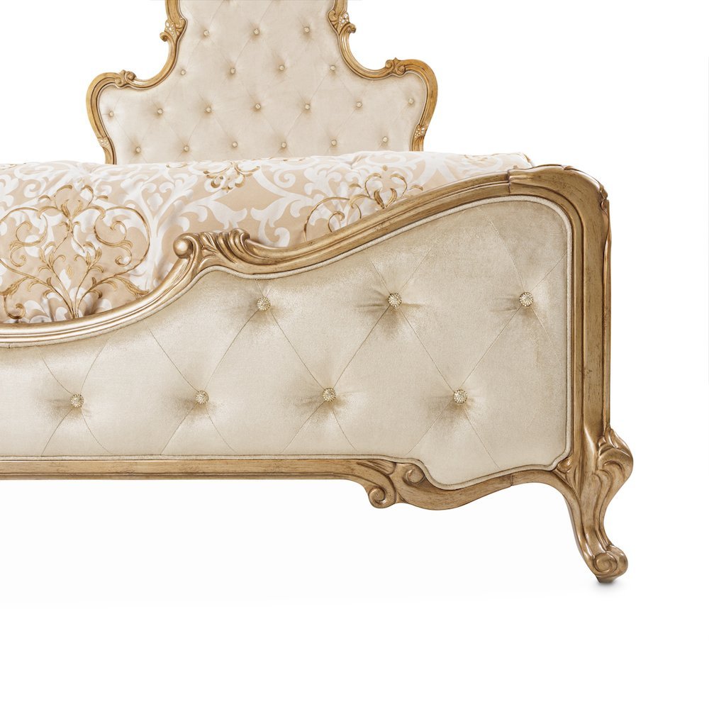 Platine de Royale Eastern King Panel Bed - Antique Platinum