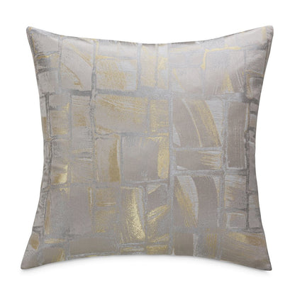 GLAMtastic Ferrara 19" Square Pillow, Set of 2 - Platinum