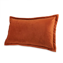 Conner 13" x 22" Oblong Velvet Pillow, Set of 2 - Paprika