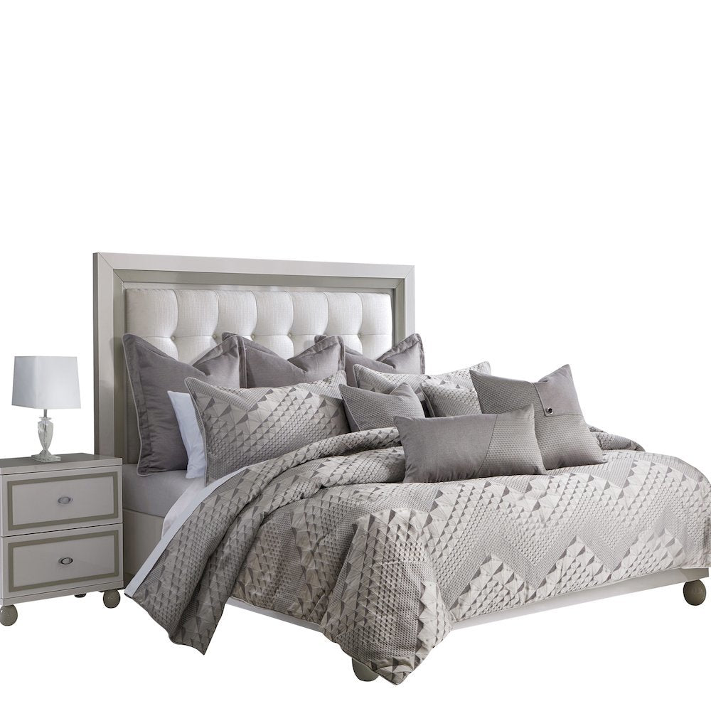 Peak View 10-Piece King Comforter Set - Taupe