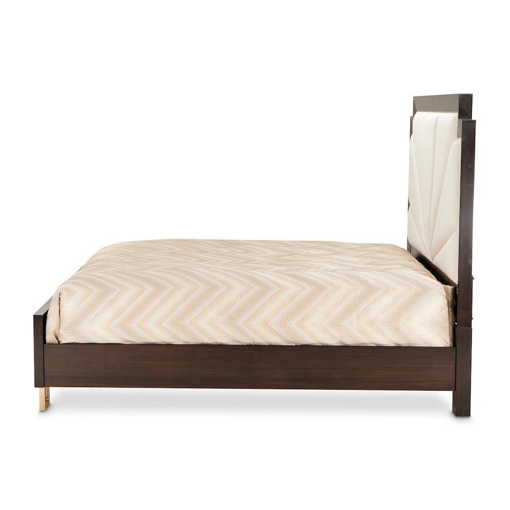 Belmont Place East King Upholstered Bed - Espresso