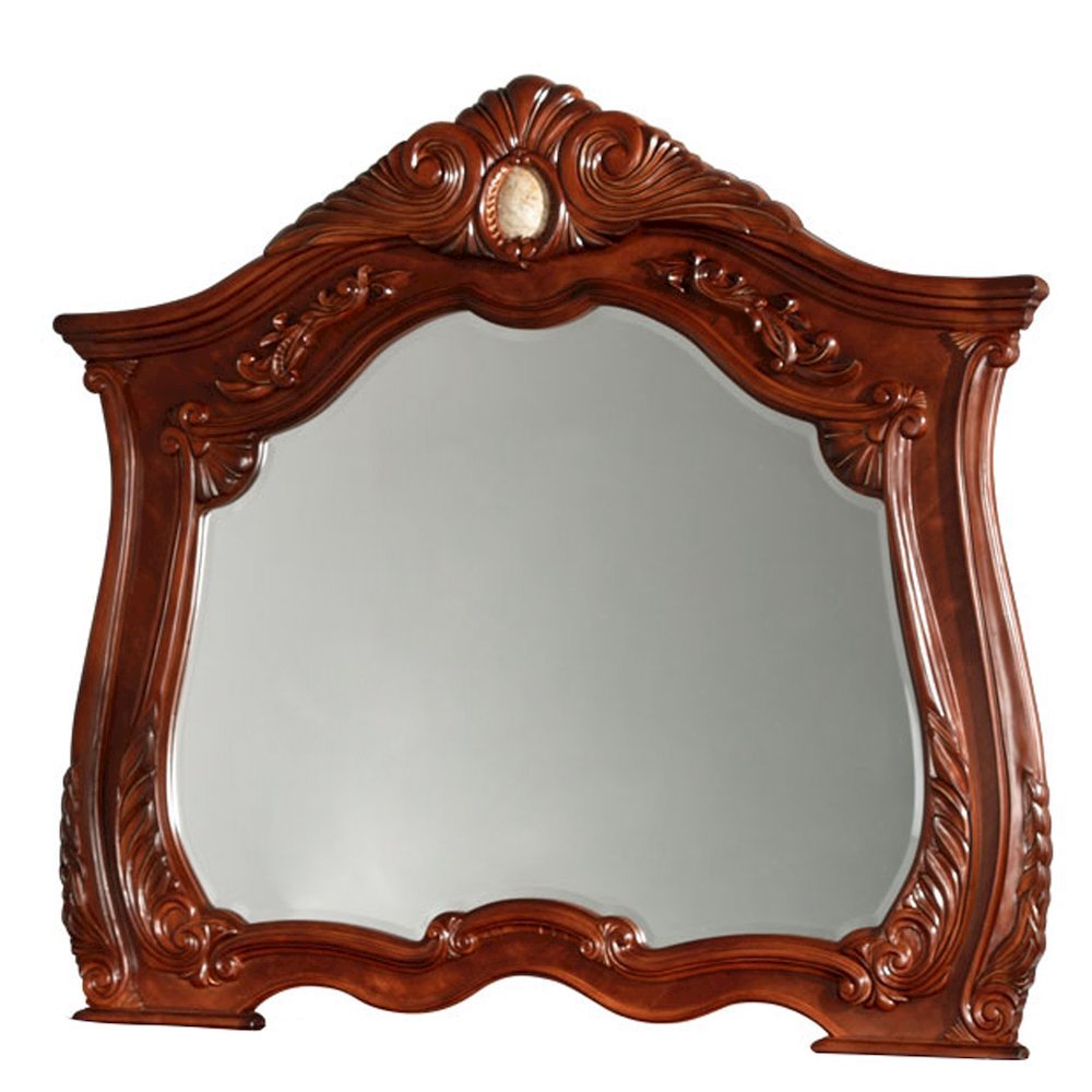 Cortina Dresser & Mirror - Honey Walnut