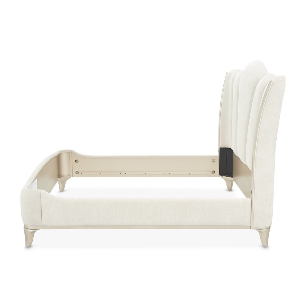 La Marisia Upholstered King Bed - Tranquil/Champagne Gold