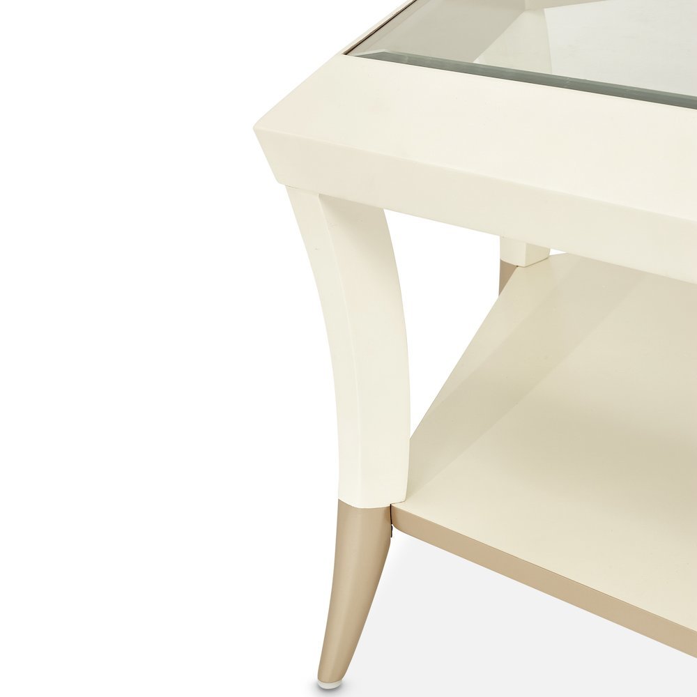 La Rachelle Hexagon Cocktail Table - Champagne