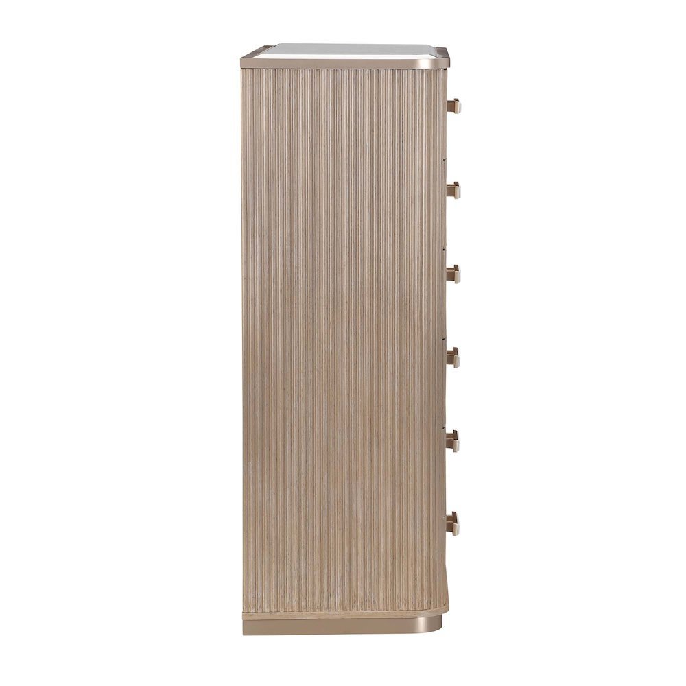 West Kensington Highboy Chest - Sea Salt Caramel