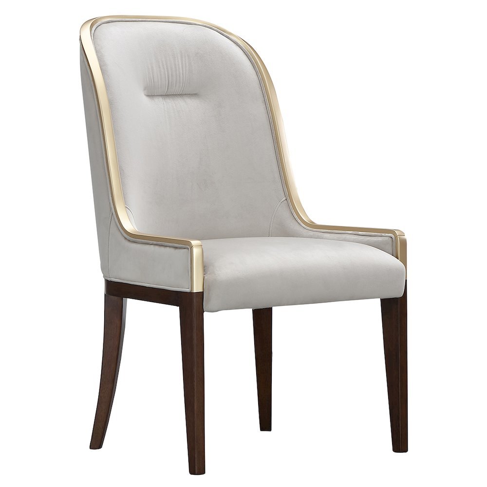 Houston Dining Side Chair, Set of 2 - Porcini/Walnut