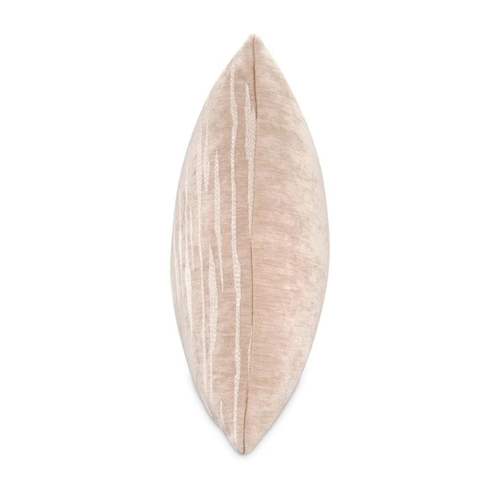 GLAMtastic Parallel 19" Square Pillow, Set of 2 - Cream