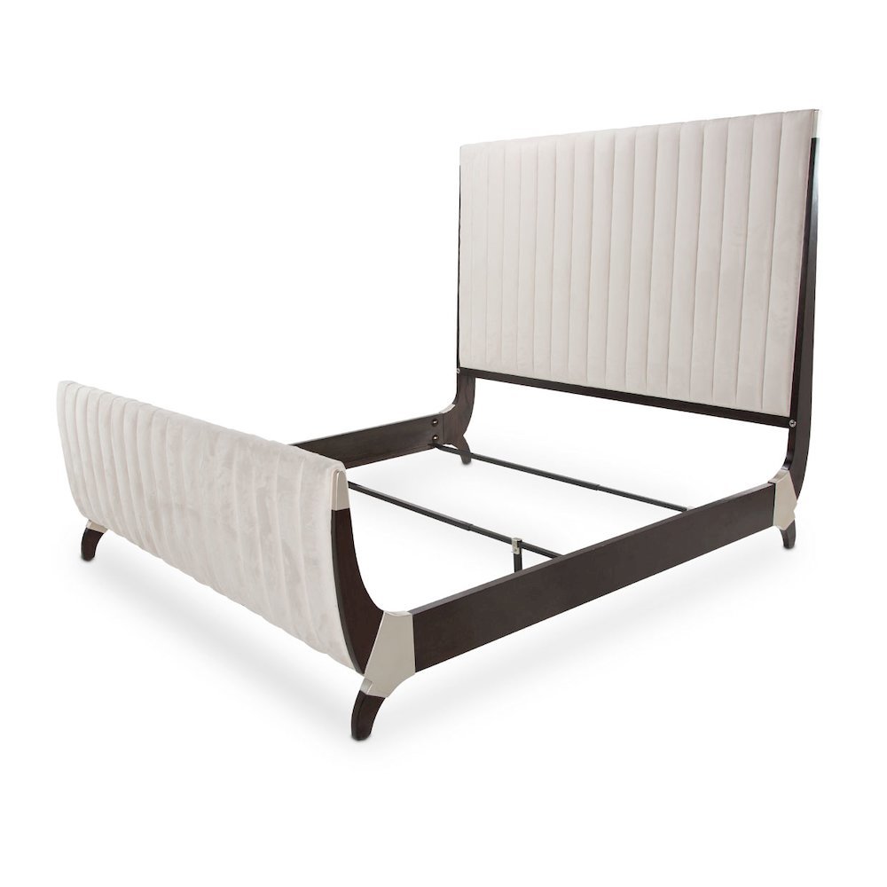 Paris Chic Eastern King Sleigh Bed - Espresso