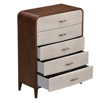 Houston 5-Drawer Chest - Walnut
