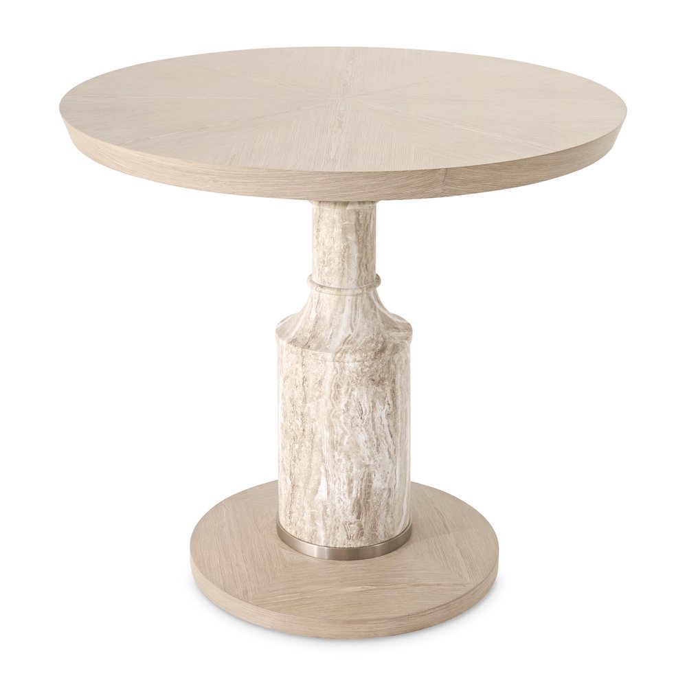 Lotus Bay 40" Round Gathering Table - Sand