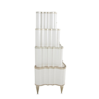 London Place 6-Drawer Tiered Chest - Creamy Pearl