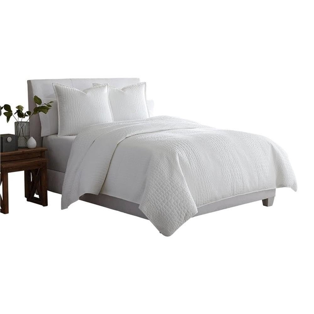 Ashworth 3-Piece Queen Coverlet/Duvet - White