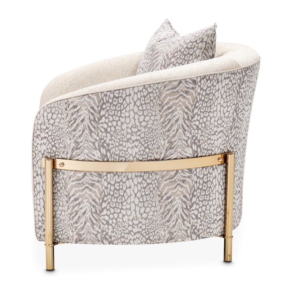 Gold Accent Chair, Comfy Reading Chair and Living Room Chair for Adults