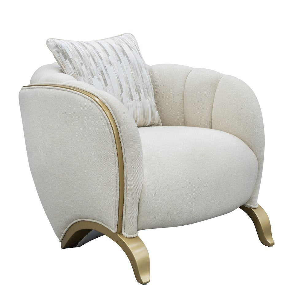 Scotts Square Matching Chair - Cornsilk/Light Champagne