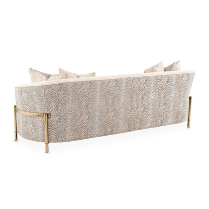 Gold Beige Accent Chair, Living Room Comfy Chair for Reading and Relaxation