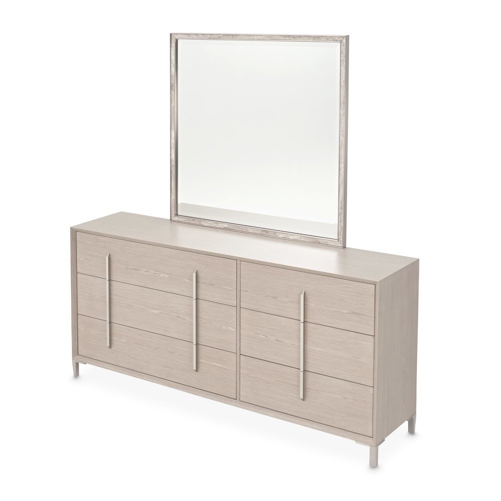 Lotus Bay Large Dresser with Mirror - Sand